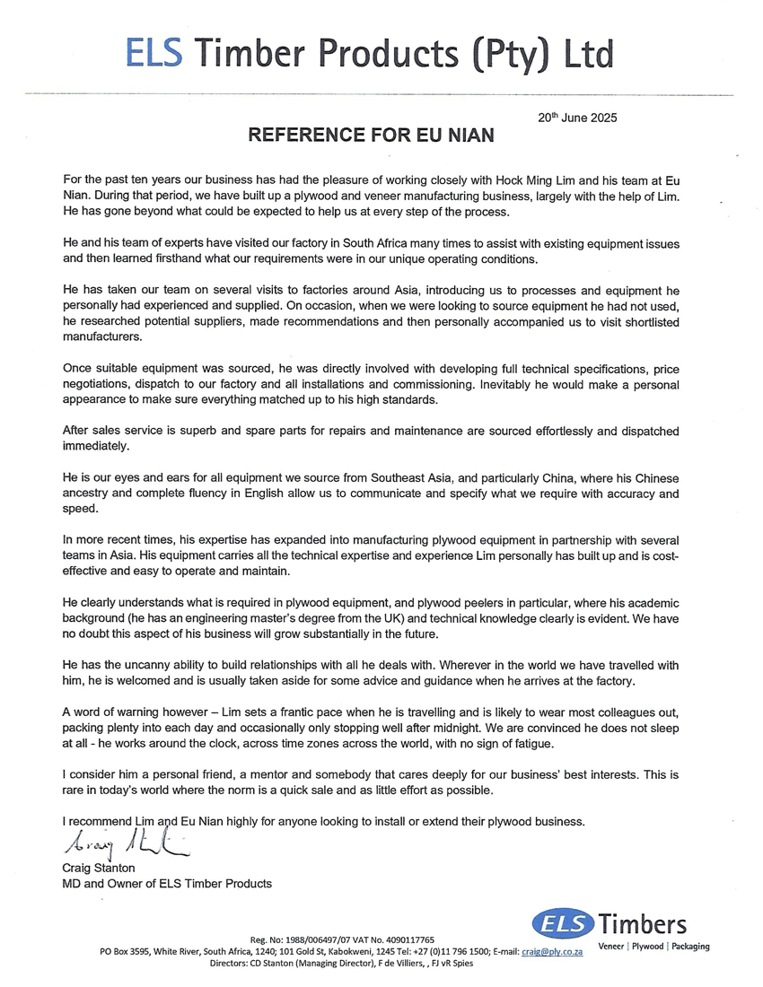 TESTIMONIAL FROM PRIDE OF AFRICA