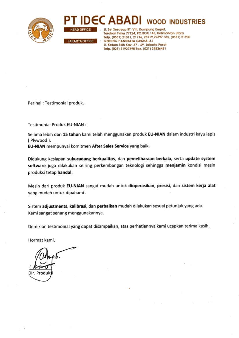 TESTIMONIAL FROM PRIDE OF AFRICA